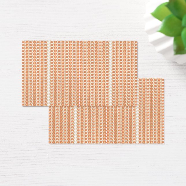 An orange rug with a textured pattern lies flat on (Desk)