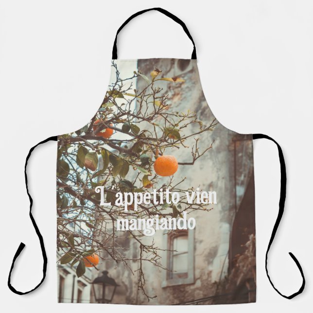 An Orange Tree in a Romantic Old Town Apron (Front)