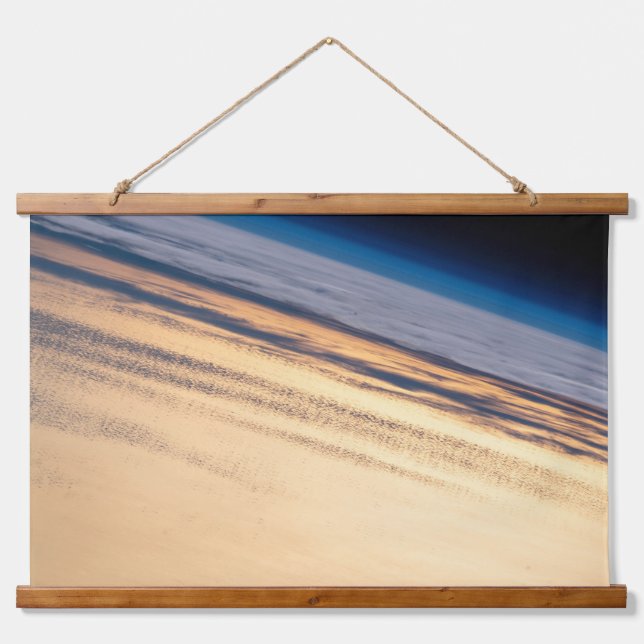 An Orbital Sunset Off The Coast Of Baja California Hanging Tapestry (Front)