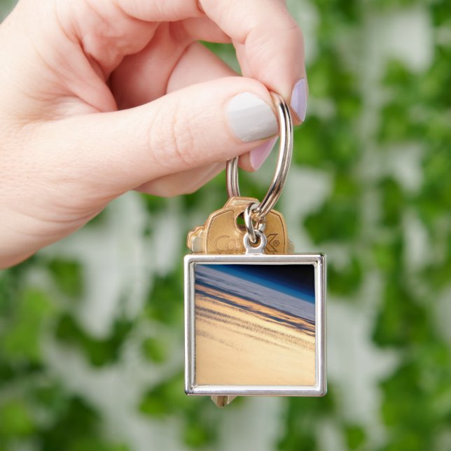 An Orbital Sunset Off The Coast Of Baja California Key Ring (Hand)