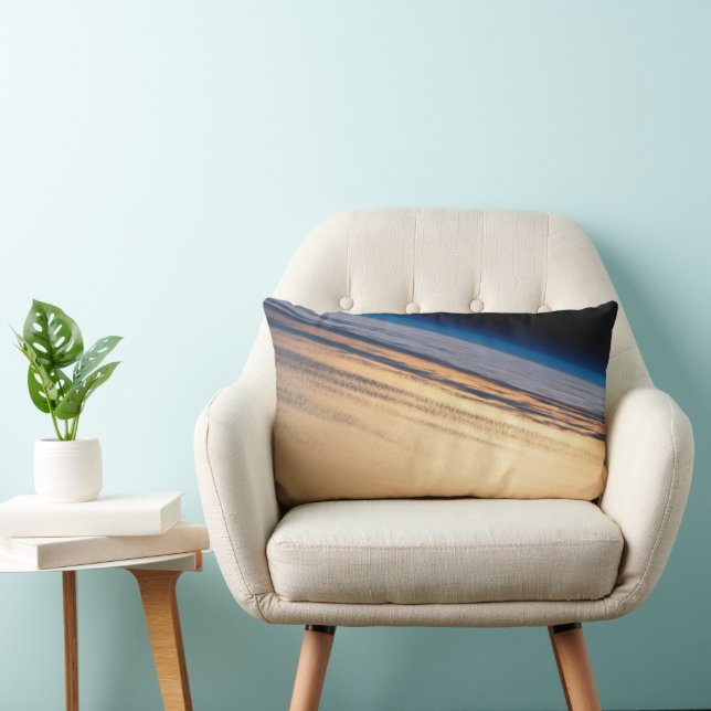 An Orbital Sunset Off The Coast Of Baja California Lumbar Cushion (Chair)