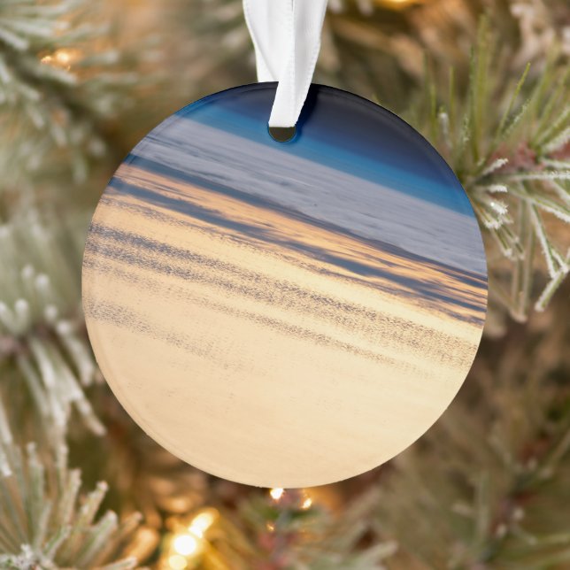 An Orbital Sunset Off The Coast Of Baja California Ornament (Tree)