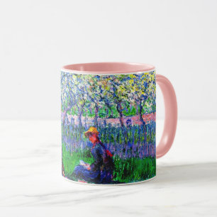 An Orchard in Spring by Monet, Mug