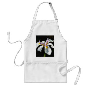 An Orchid With White Petals Standard Apron