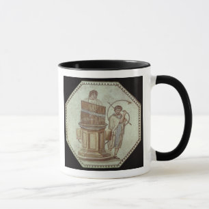 An organist and a horn player entertain mug