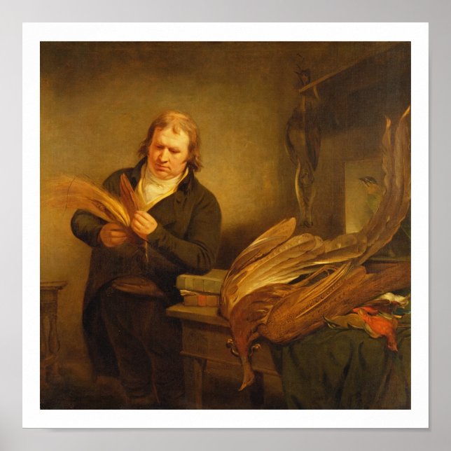An Ornithologist, probably Mr. Thomson, Animal and Poster (Front)