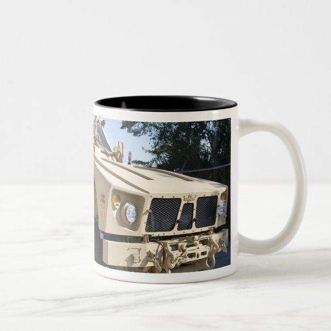 An Oshkosh M-ATV Two-Tone Coffee Mug (Right)