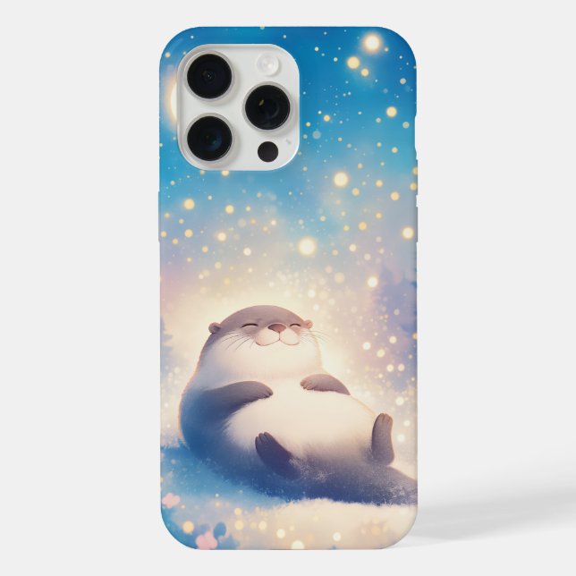 An Otter Starry Night iPhone Case (Back)