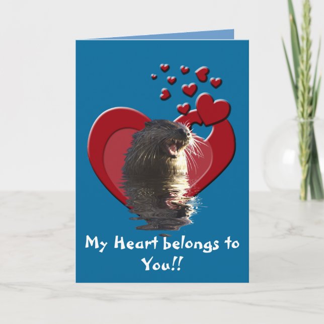 An Otter Valentine Card (Front)