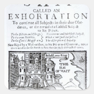An Ould Ship called an Exhortation' Square Sticker