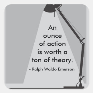 "An ounce of action" Sticker
