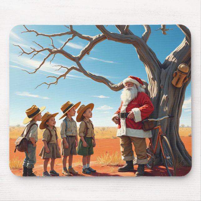 AN OUTBACK AUSSIE Christmas ~   Mouse Mat (Front)