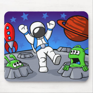 An Outer Space Adventure Mouse Mat