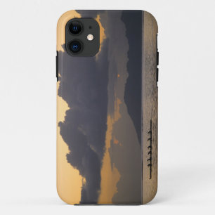 An outrigger canoe team practices off the coast iPhone 11 case