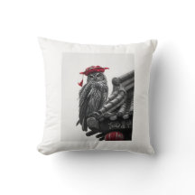 an owl in china pillow