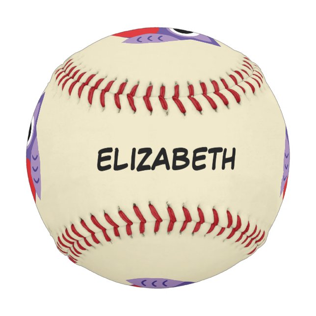 An Owly Love | Add Your Name Baseball (Front)