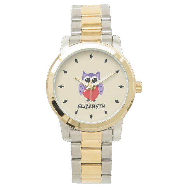 An Owly Love | Add Your Name Watch (Front)