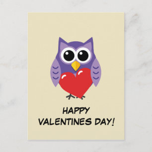 An Owly Love   Add Your Text Postcard