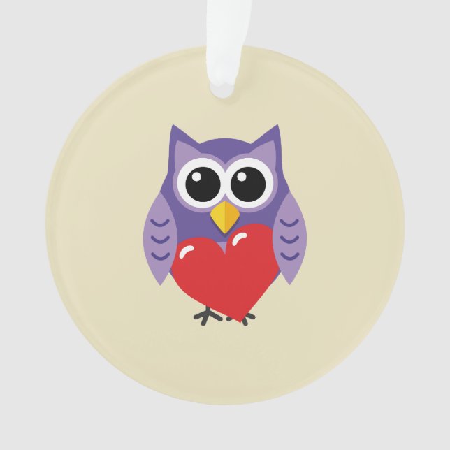 An Owly Love Ornament (Front)