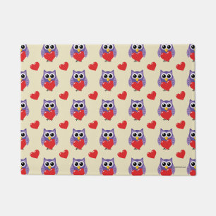 An Owly Love Pattern Doormat