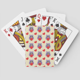 An Owly Love Pattern Playing Cards