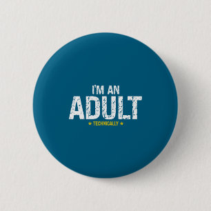 An Technically 18th Birthday Desi 6 Cm Round Badge