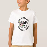An Udder One Bites The Grass Funny Cow Pun 