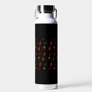 An Ugly Christmas Pattern Water Bottle