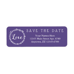 An Ultra Violet Wedding Purple Save The Date