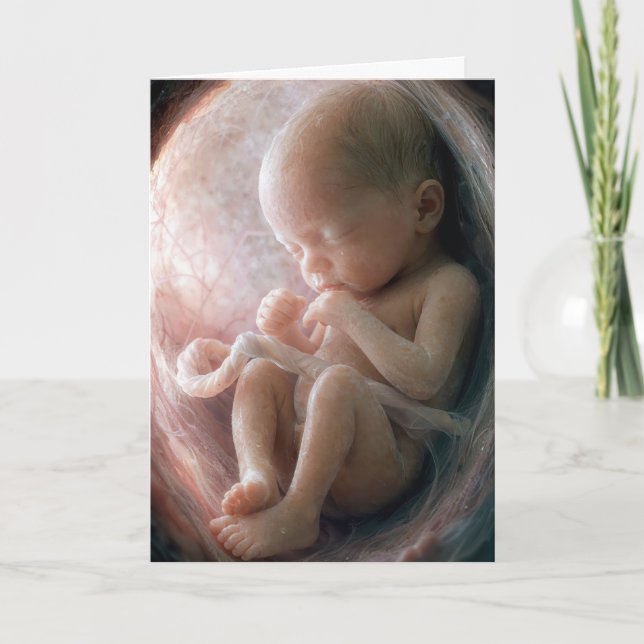An Unborn Child in a Womb Card (Front)