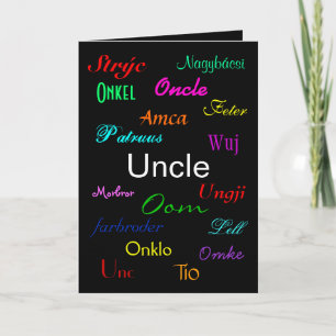 "An Uncle's Birthday I" Card - Customisable