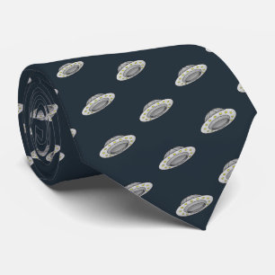 An unidentified flying object UFO Tie