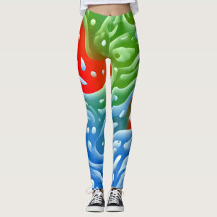 An unique colorful "Ratti_Creative_Arts" Leggings