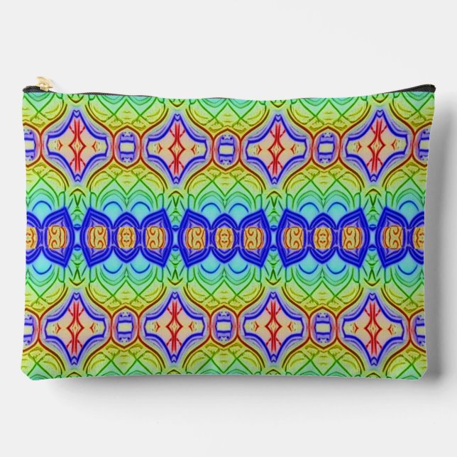 An unique colourful trendy creative design  access accessory pouch (Front)