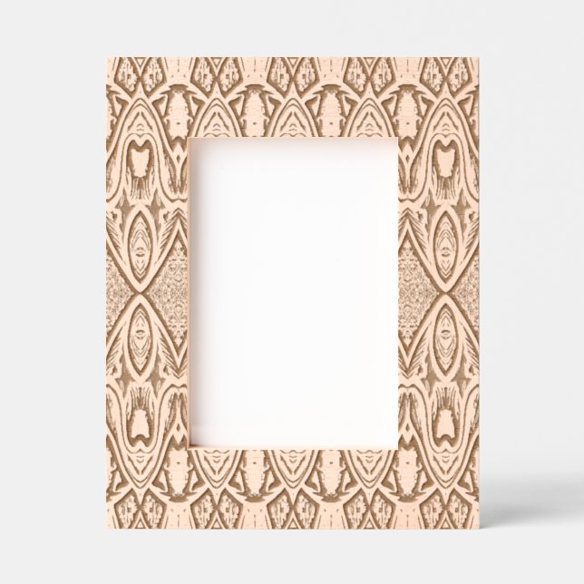 An unique traditional wood classic pattern  etched frames (Front)