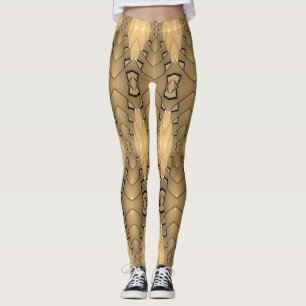An unique wood colour "Ratti_Creative_Arts" Leggings