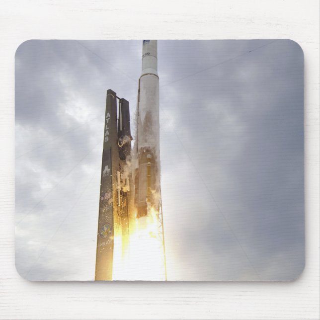 An United Launch Alliance Atlas V rocket lifts Mouse Mat (Front)