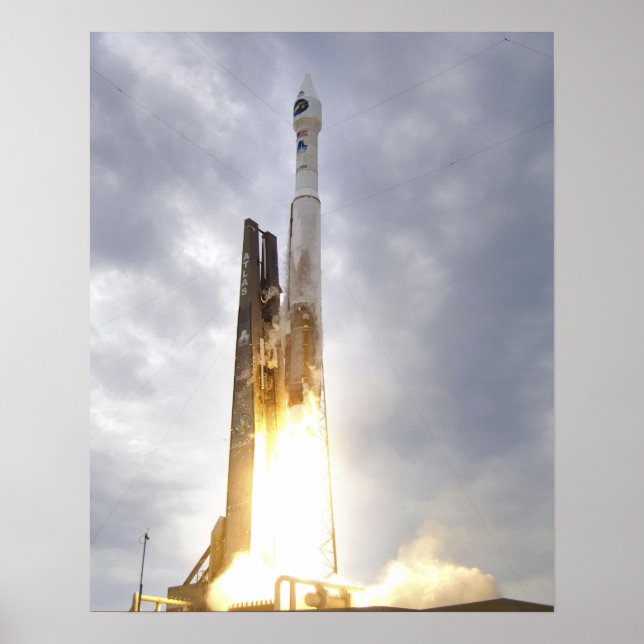 An United Launch Alliance Atlas V rocket lifts Poster (Front)