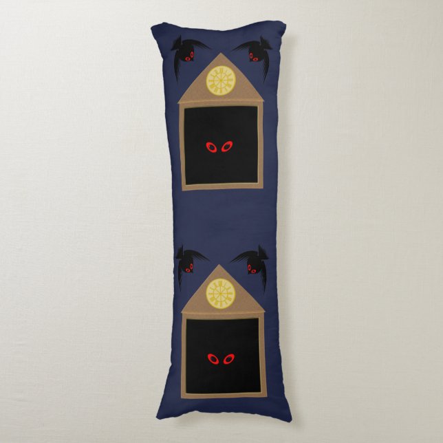 An Unkindness of Ravens Halloween Body Cushion (Front Vertical)
