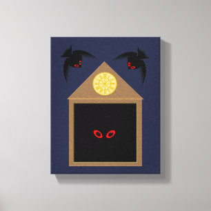 An Unkindness of Ravens Halloween Canvas Print