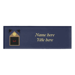 An Unkindness of Ravens Halloween Custom Name Tag