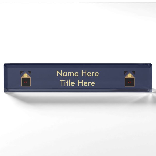 An Unkindness of Ravens Halloween Custom Nameplate (Front)