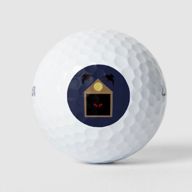 An Unkindness of Ravens Halloween Golf Balls (Front)