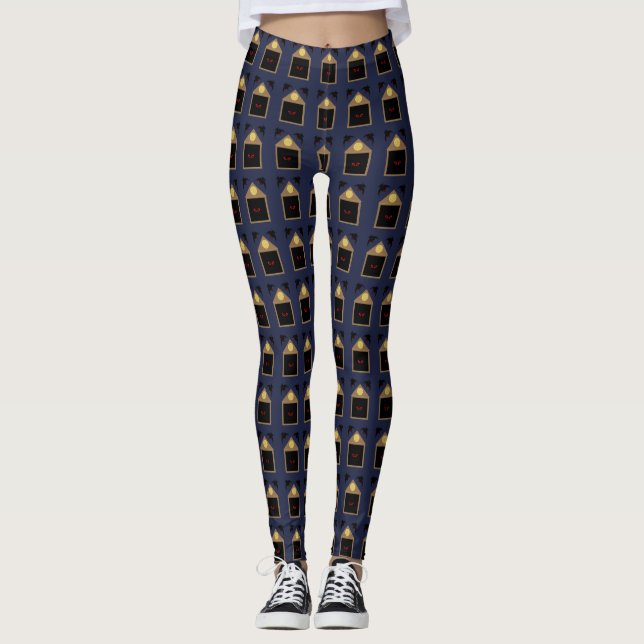 An Unkindness of Ravens Halloween Leggings (Front)