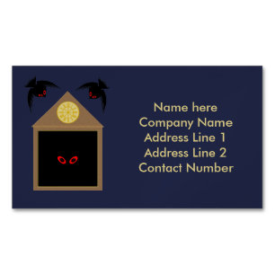 An Unkindness of Ravens Halloween Magnetic Business Card