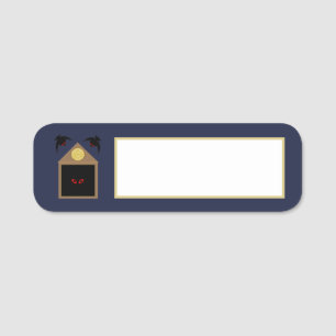 An Unkindness of Ravens Halloween Name Tag