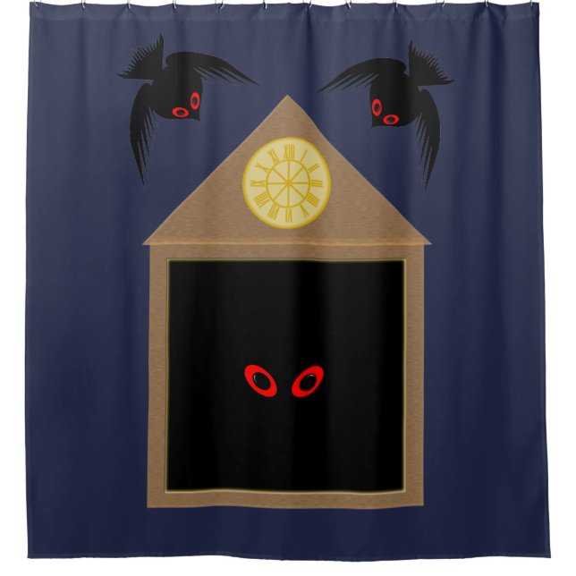 An Unkindness of Ravens Halloween Shower Curtain (Front)