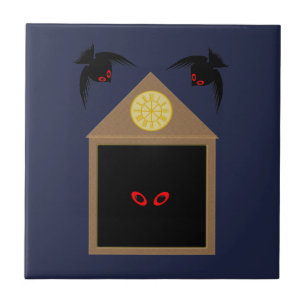 An Unkindness of Ravens Halloween Tile