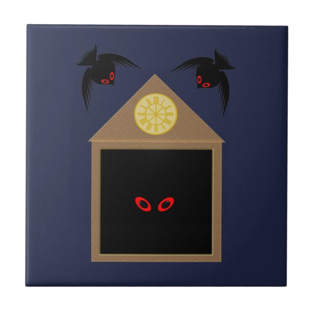 An Unkindness of Ravens Halloween Tile (Front)