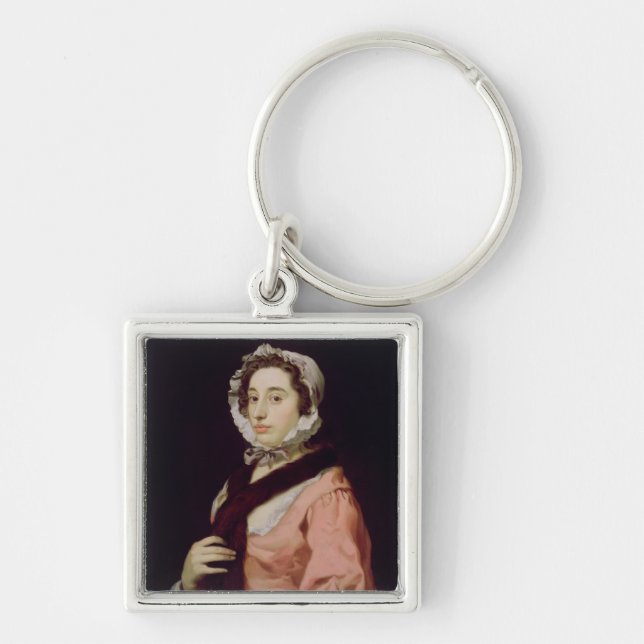 An Unknown Woman, called Peg Woffington (oil on ca Key Ring (Front)